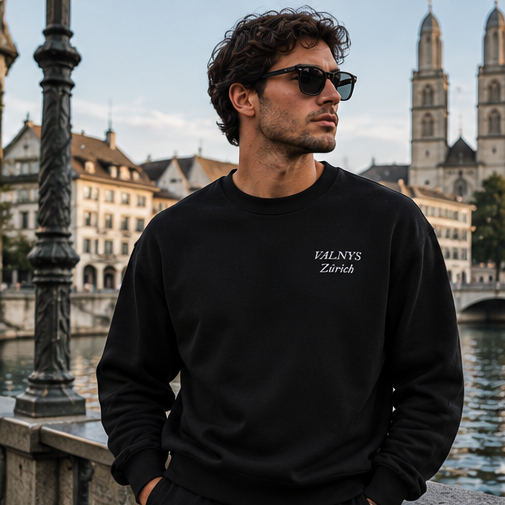 VALNYS | Zürich Collection – Sweatshirt Black