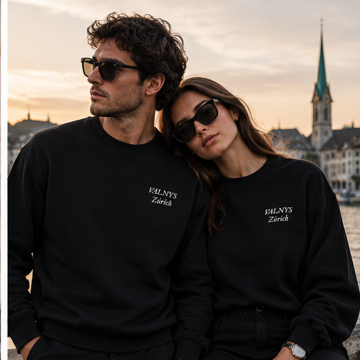VALNYS | Zürich Collection – Sweatshirt Black