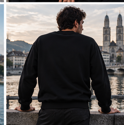 VALNYS | Zürich Collection – Sweatshirt Black