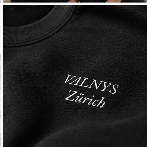 VALNYS | Zürich Collection – Sweatshirt Black